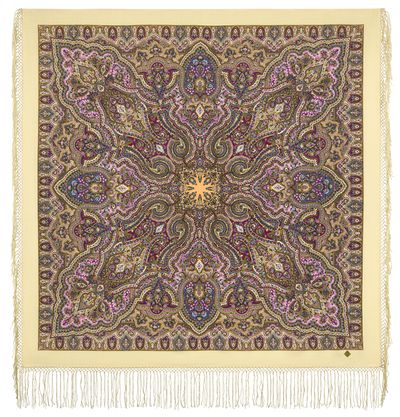 Павловопосадский платок Шиповник 1883-2