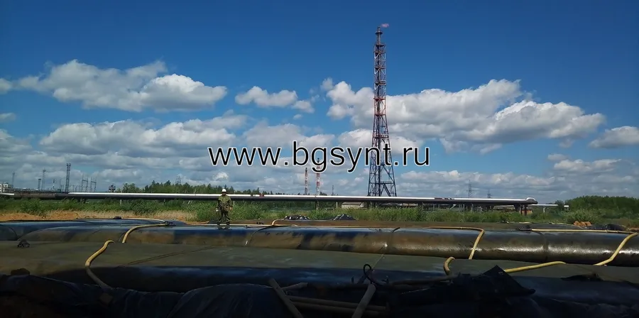 Обезвоживание нефтяного шлама в геотубах МИАТУБА