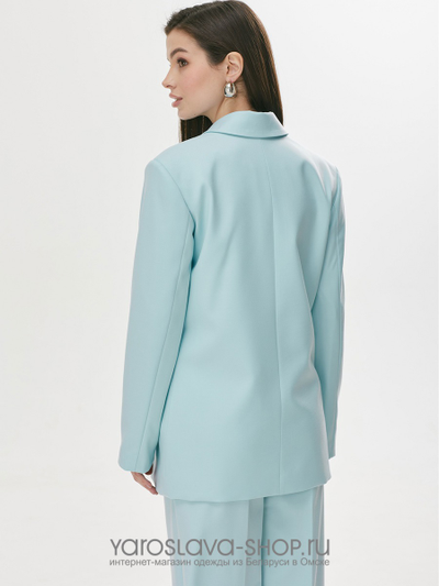 Двухпредметный костюм нежно-голубого цвета