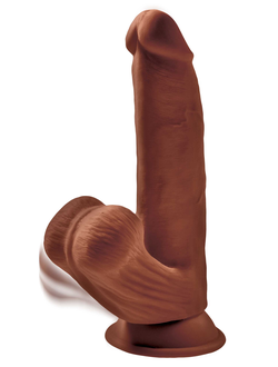 68949 PipeDream King Cock Plus 8" Triple Density Cock With Swinging Balls - Brown Фаллоимитатор реалистик