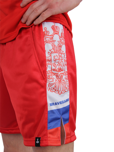 Шорты самбо BRAVEGARD ПОБЕДА красные