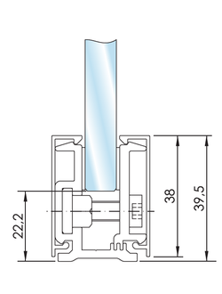 H40 BN-SS Зажимной профиль