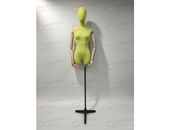 M-55Y Манекен портной демонстрационный женский желтый шарнирные руки деревянные