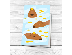 Обложка на паспорт Капибара, Kapibara-san №19