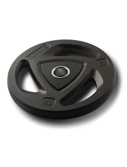 Диск олимпийский 20 кг ZIVA серии ZVO уретановое покрытие черный