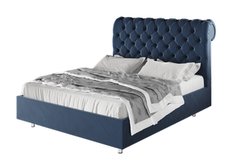 Кровать "Версаль" синего цвета