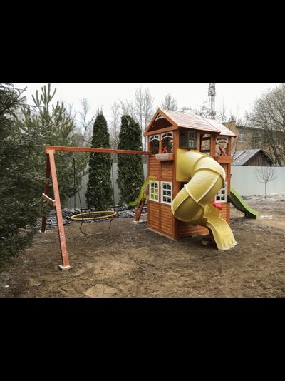 Детская площадка IgraGrad Клубный домик 2 с трубой Luxe