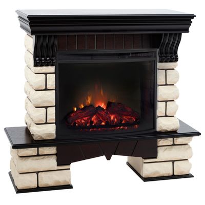 Электрокамин Kavkaz AO с очагом Evrika 25.5 LED