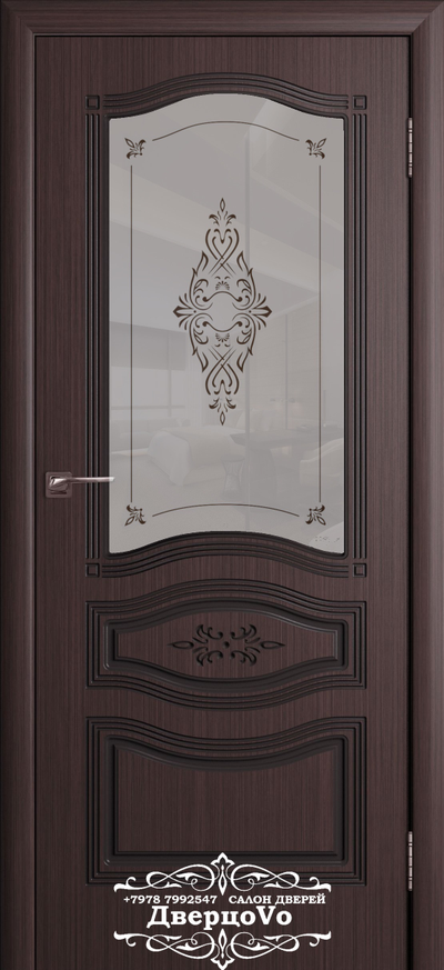 CORDONDOOR/ ОФЕЛИЯ/ ШПОН FINE-LINE/ ВЕНГЕ/ ПОЛОТНО ОСТЕКЛЕННОЕ/ УФ ФОТОПЕЧАТЬ