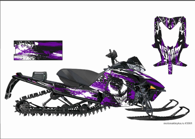 Arctic cat sno pro 153 2012-15 год №3061 черный (модификация 2)