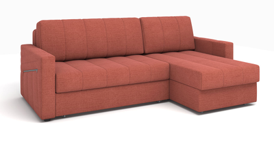 ДВУСПАЛЬНЫЙ СТИЛЬНЫЙ СОВРЕМЕННЫЙ ПРУЖИННЫЙ УГЛОВОЙ ДИВАН-КРОВАТЬ ДАЛЛАС, МЕТАЛЛОСКЕЛЕТ С МЕХАНИЗМОМ СЕРДЖИО НЕДОРОГО