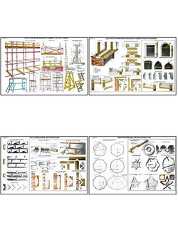 Плакаты ПРОФТЕХ "Технология штукатурных работ" (22 пл, винил, 70х100)