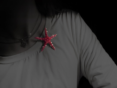 Морская брошь "Звезда ундины"