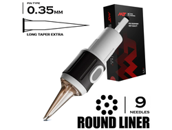 9 RLLT/0.35 - Round Liner Long Taper Extra - Mustang