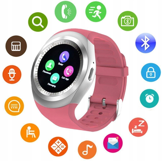 Умные часы Smart Watchs Circle Pink розовые