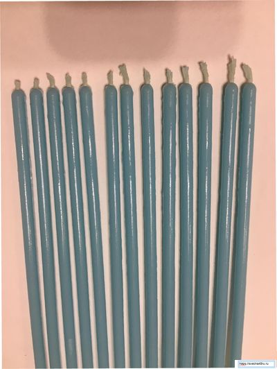 Свеча Голубая №120 (40 минут горения).