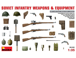 Сборная модель: (MiniArt 35102) Советское пехотное оружие и амуниция