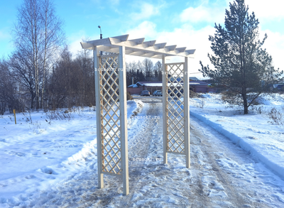 Арка деревянная садовая для роз