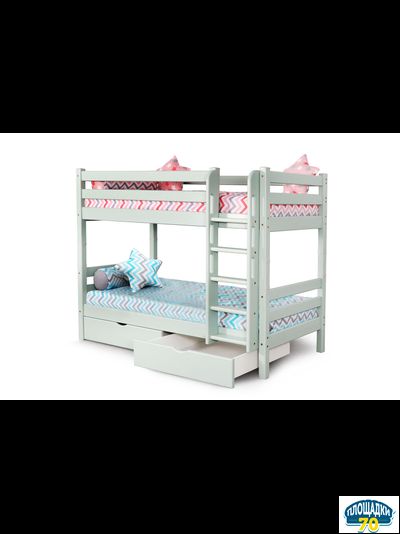 Вариант 9 Двухъярусная кровать "Соня" с прямой лестницей