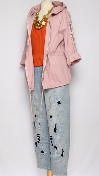 Ветровка  "STUDIO" чайная роза р.48-52