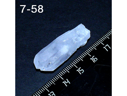 Горный хрусталь натуральный (необработанный) №7-58: 7,3г - 35*12*11мм