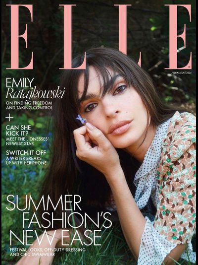 Elle UK Magazine August 2025 Emily Ratajkowski Cover, Иностранные журналы, Intpressshop