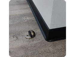 Плинтус ХДФ Dollken S60 Flex Life TOP 60мм Х 2,575 м - 1144 Черный в интерьере 2