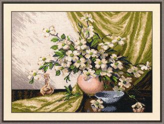 Цветущий кизил 607, , Овен (набор для вышивания нитками) vkn