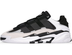 Adidas Niteball Black White зимние с мехом