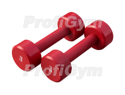 ГАНТЕЛЬ «PROFIGYM» НЕРАЗБОРНАЯ С ПОЛИМЕРНЫМ ПОКРЫТИЕМ 3 КГ