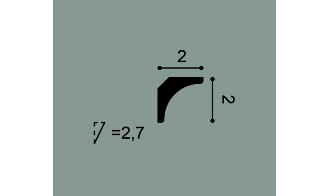 Карниз CX133 - 2*2*200см