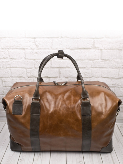 Кожаная дорожная сумка Fidenza Premium cog/brown (арт. 
4036-03)