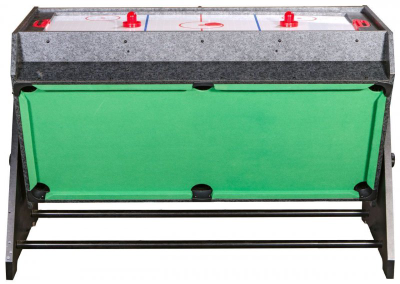 Стол-трансформер Weekend «Vortex 3-in-1» (3 игры: аэрохоккей, футбол, бильярд, 127 х 78.7 х 86.4 см, серый)