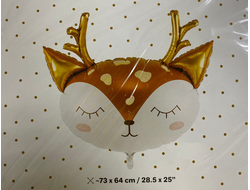 Фольгированный шар "Голова Оленя"