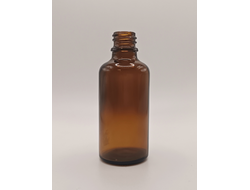 Стеклянный флакон 50мм/18мм, коричневый, арт.5150