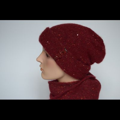 Красный шарф вязаный Италия Vizio 6771 ( 8052 )