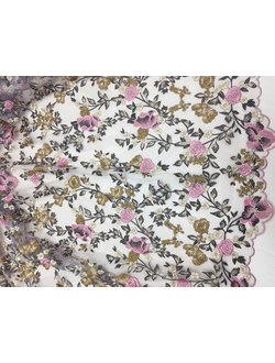 Сетка с вышивкой ширина 140см арт 2430