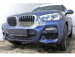 Защита радиатора BMW X3 III (G01) (xDrive AT / xDrive AT M Sport) 2017- black низ PREMIUM