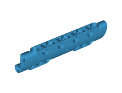 Technic, Panel Curved 11 x 3 with 10 Pin Holes through Panel Surface, Dark Azure (11954 / 6163677)