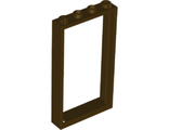 Door, Frame 1 x 4 x 6 with 2 Holes on Top and Bottom, Dark Brown (60596 / 6259764)