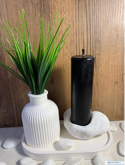 Свеча черная цилиндр 10 см (6ч. горения).