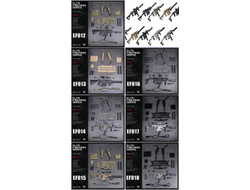 Пистолет-пулемет KRISS VECTOR с разгрузочным жилетом, подсумками и магазинами 1/6 ELITE FIREARMS SERIES 3 (EF013) - DAMTOYS