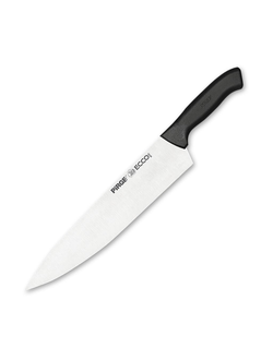 Нож поварской 30 см, черная ручка