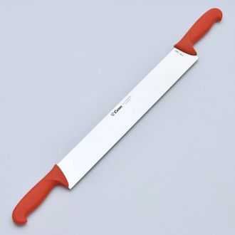 Нож (2140-3007) для сыра двуручный, жёсткий 400/3 мм (красный)