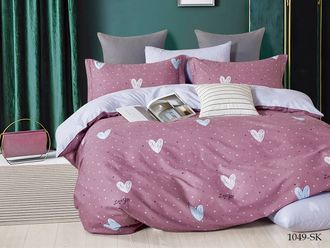 Постельное белье Cleo семейное сатин 150х210х2 230х250х1 50х70х2+5см 70х70х2 41/1049-SK