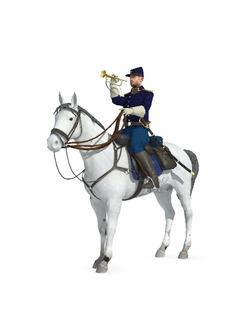 солдаты Кавалерист US Cavalry Bugler