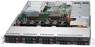 Сервер SYS-1029P-WTR  Supermicro SuperServer SYS-1029P-WTR, 1U, 8 Hot-swap 2.5&#039;&#039; drive bays w/ 2 Xeon Scalable Processors support, C621 chipset, 750W PS (redundant, Platinum), 2x 1GbE, IPMI 2.0 + KVM with Dedicated LAN