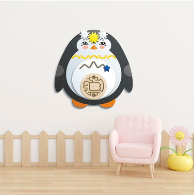 Настенный бизиборд «Пингвин»