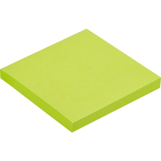 Стикеры Attache Selection 76x76 мм неоновые зеленые (1 блок, 100 листов)