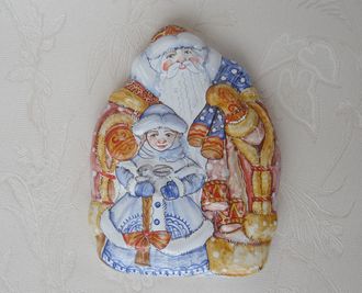 Дед Мороз и Снегурочка (панно)